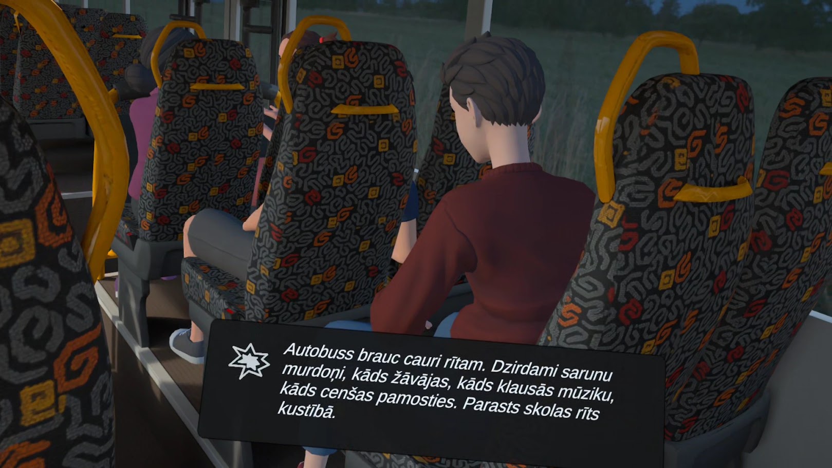 Empātija skolēnu autobusa scenārijs